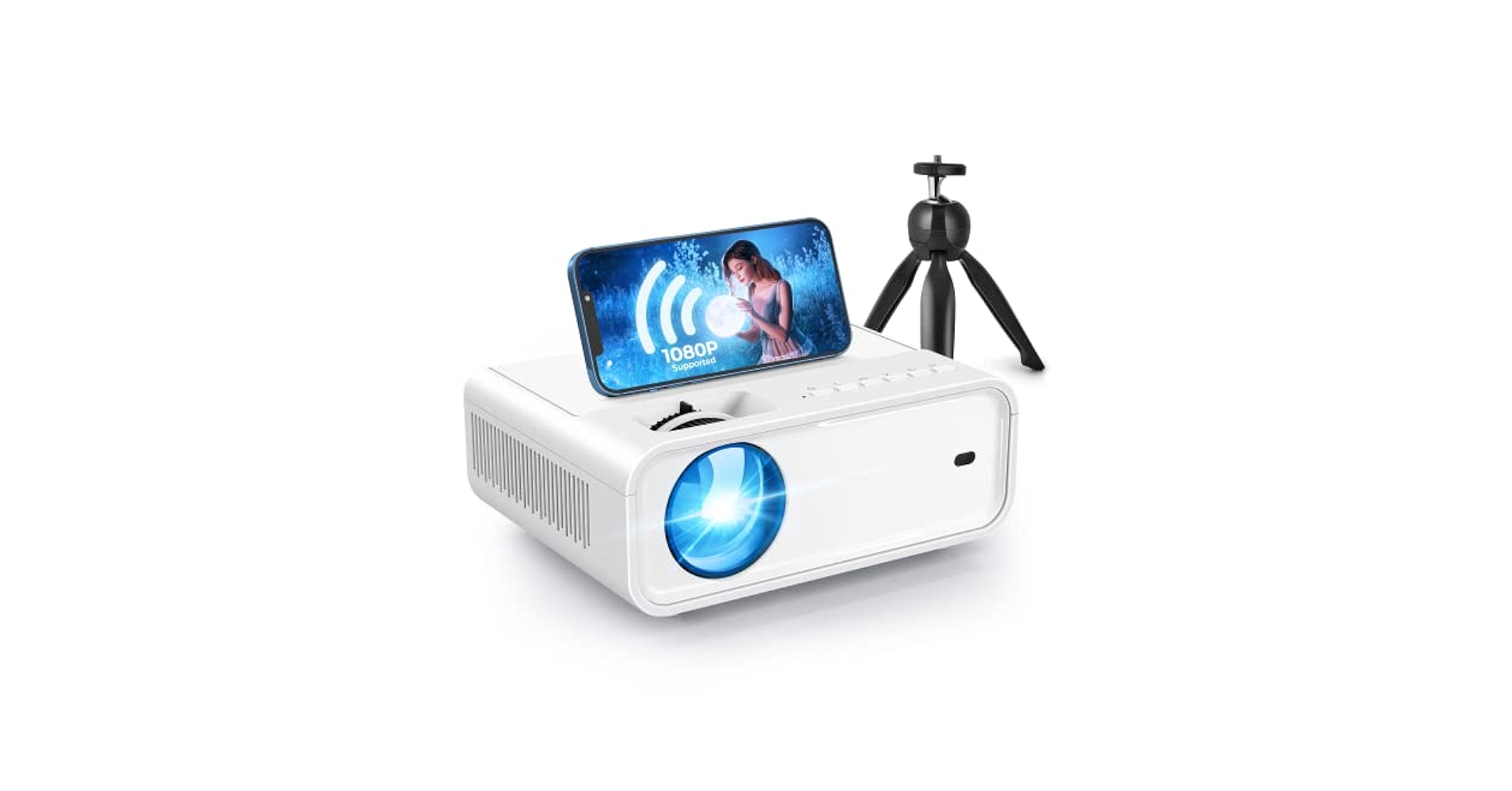 Amazon.com: Portable Mini Projector with 5G WiFi and